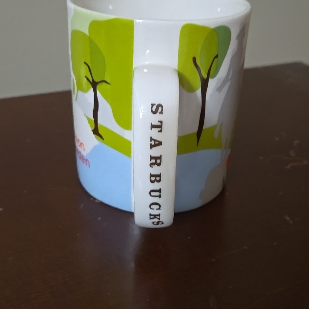 Starbucks Boston Common Mug - Green, White, and Blue - Picture 2 of 7